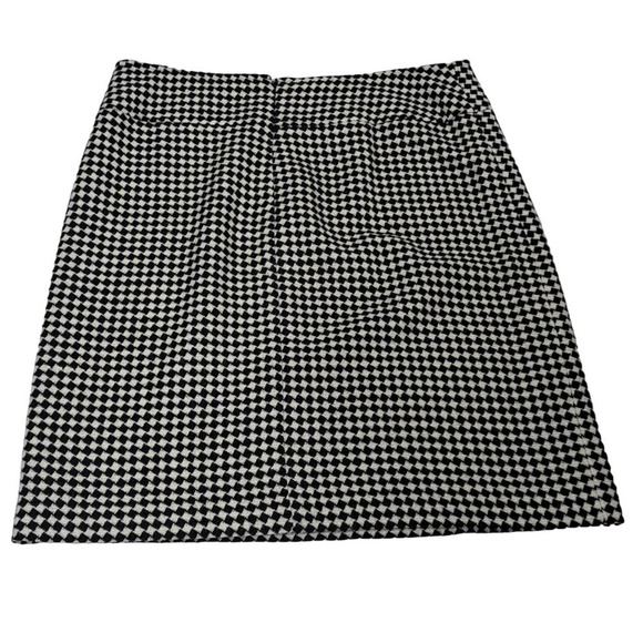 Talbots black and white houndstooth pencil skirt size 14 - Picture 2 of 4